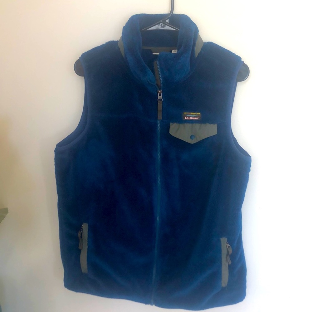 LL Bean women’s blue vest